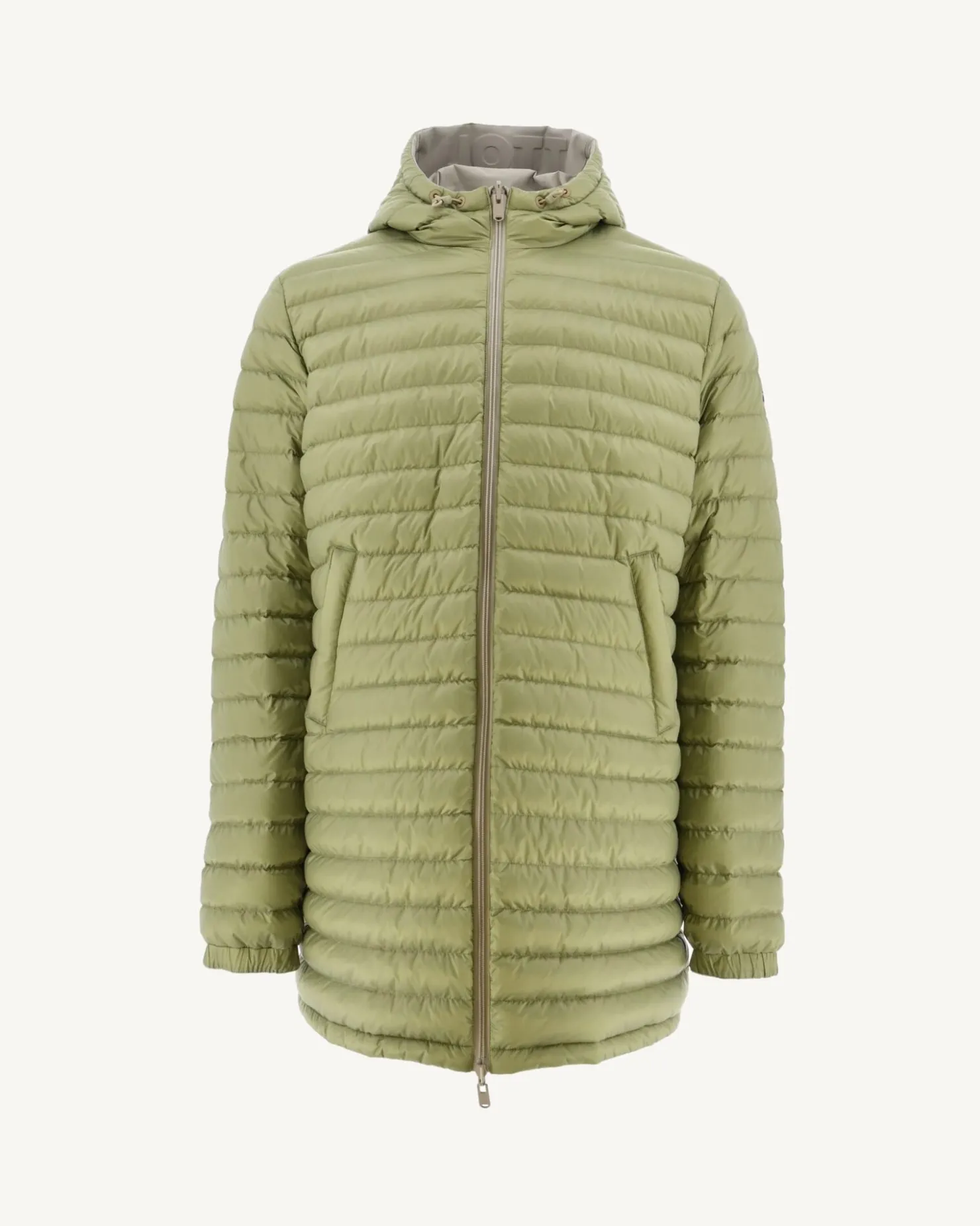 JOTT Long Reversible Hooded Puffer Jacket Beige/Light Khaki Amsterdam 8040 Beige / Bush Hot