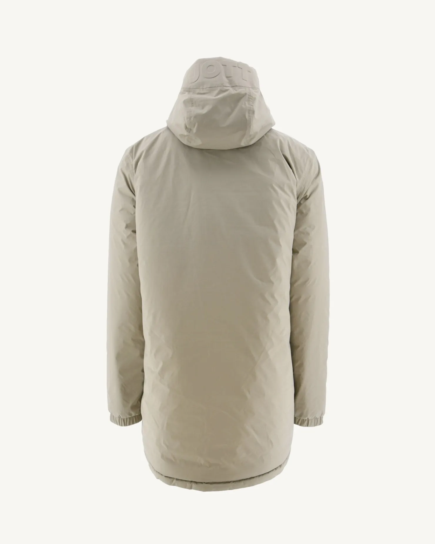 JOTT Long Reversible Hooded Puffer Jacket Beige/Light Khaki Amsterdam 8040 Beige / Bush Hot