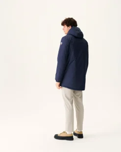JOTT Long Reversible Hooded Puffer Jacket Marine Amsterdam 104 Marine Best
