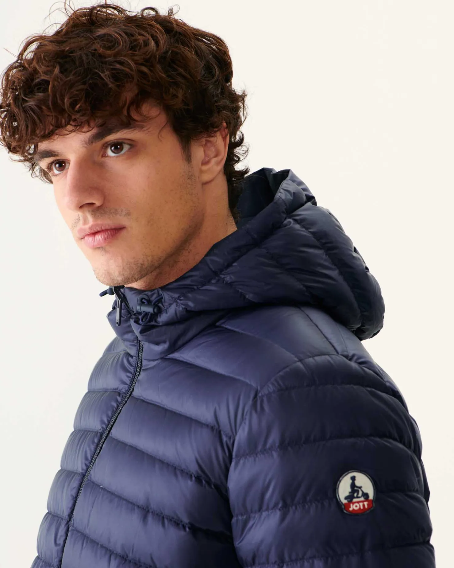 JOTT Long Reversible Hooded Puffer Jacket Marine Amsterdam 104 Marine Best