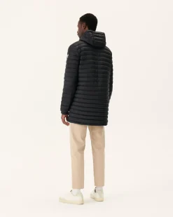 JOTT Long Reversible Hooded Puffer Jacket Black Amsterdam 999 Noir Cheap