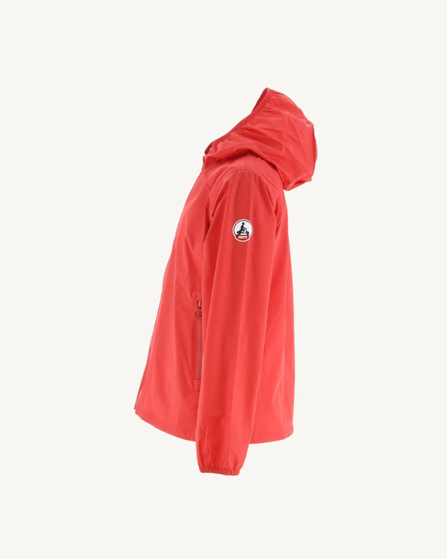 JOTT Madeira Children'S Bright Red Hooded Waterproof Jacket 318 Fire Red Hot
