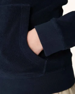 JOTT Marine Corail Zipped Terrycloth Jacket 104 Navy Sale