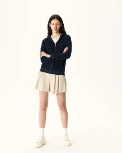 JOTT Marine Corail Zipped Terrycloth Jacket 104 Navy Sale