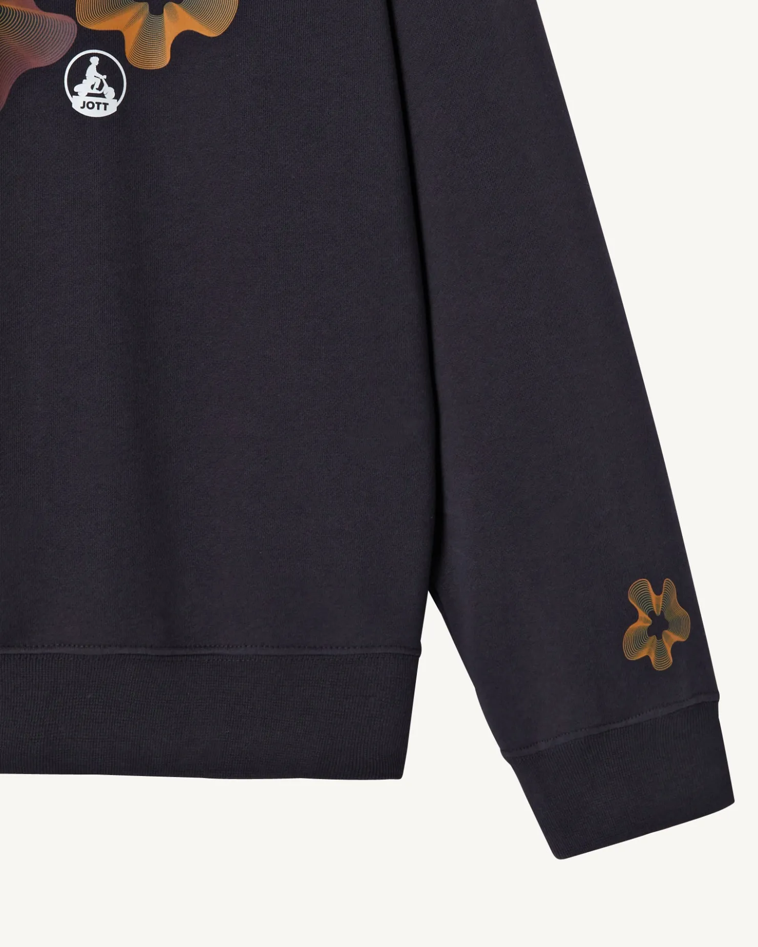 JOTT Marine Medina Floral Organic Cotton Sweatshirt 104 Navy Sale