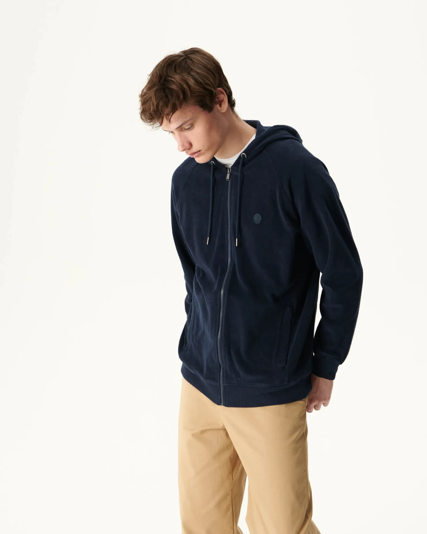 JOTT Marine Nazare Zipped Hooded Jacket 104 Navy Flash Sale