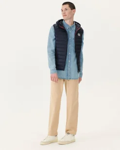 JOTT Marine Pat Hooded Sleeveless Down Jacket 104 Marine Cheap