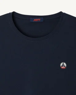 JOTT Marine Rosas Crew Neck T-Shirt 104 Navy Cheap