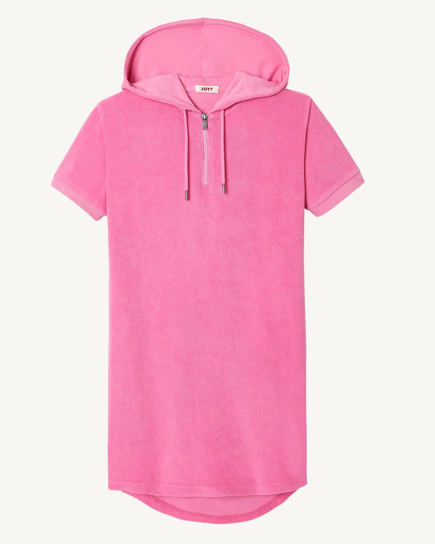 JOTT Meg Intense Pink Terry Dress 457 Wild Pink Clearance