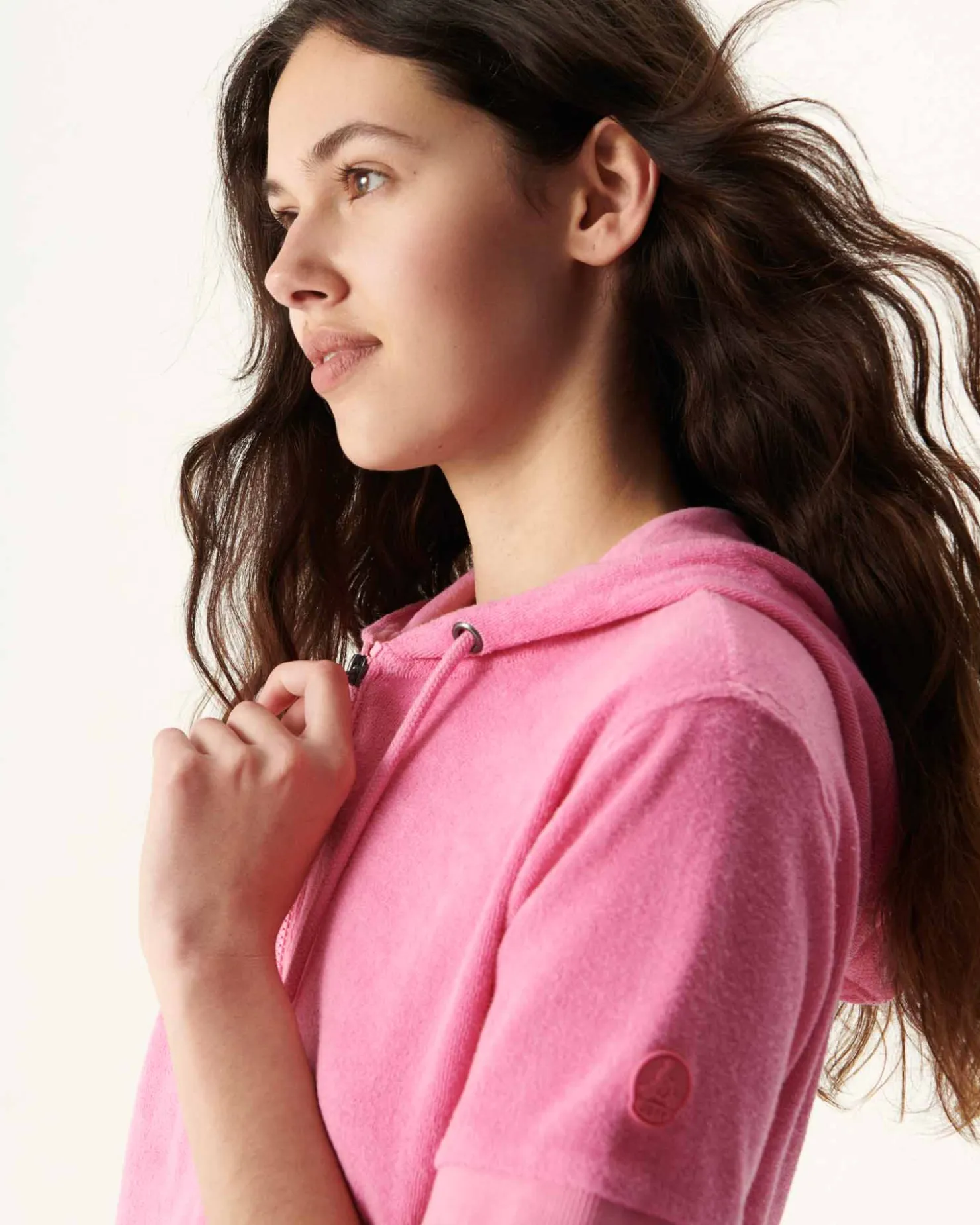 JOTT Meg Intense Pink Terry Dress 457 Wild Pink Clearance