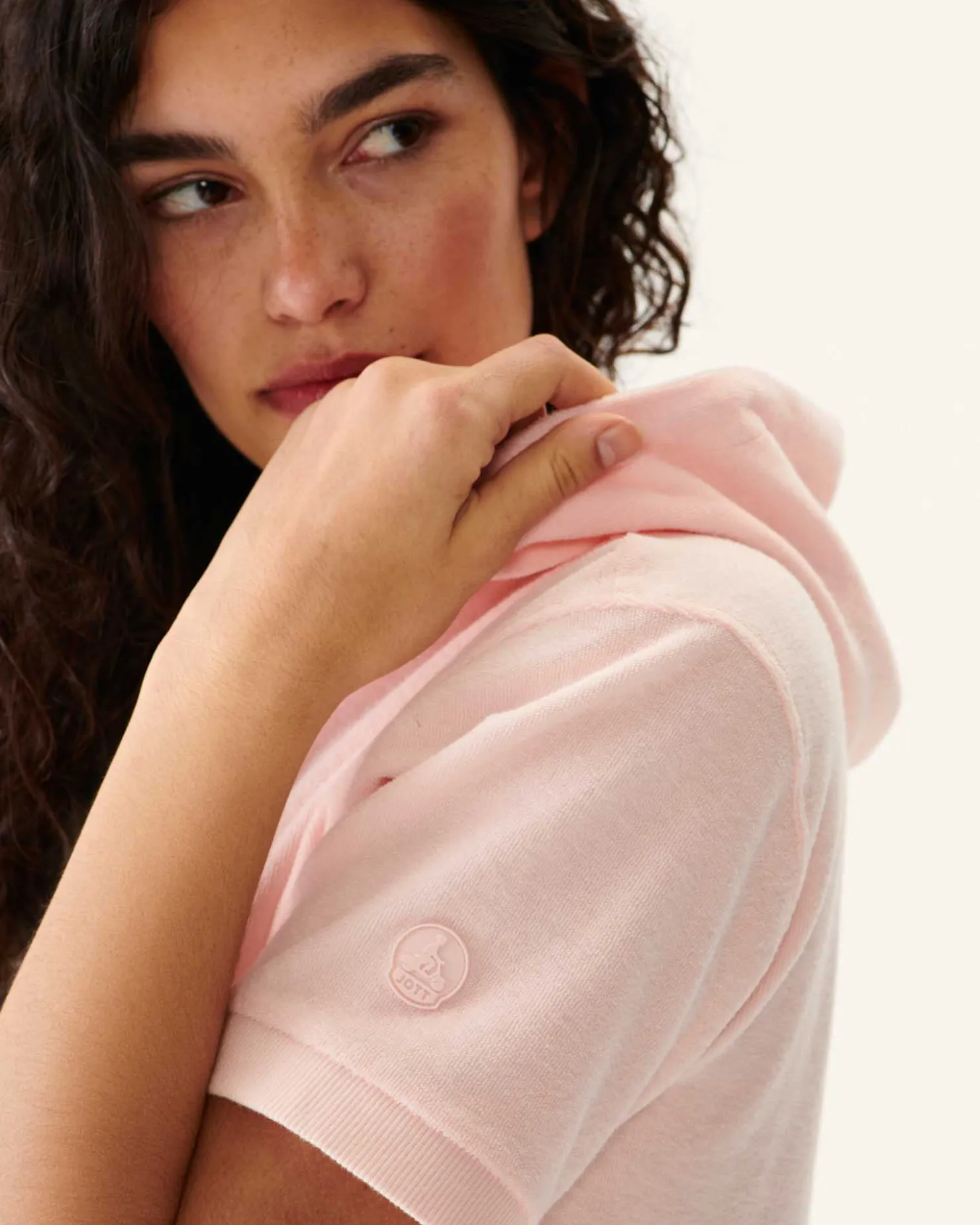 JOTT Meg Light Pink Toweling Dress 463 Soft Pink Discount