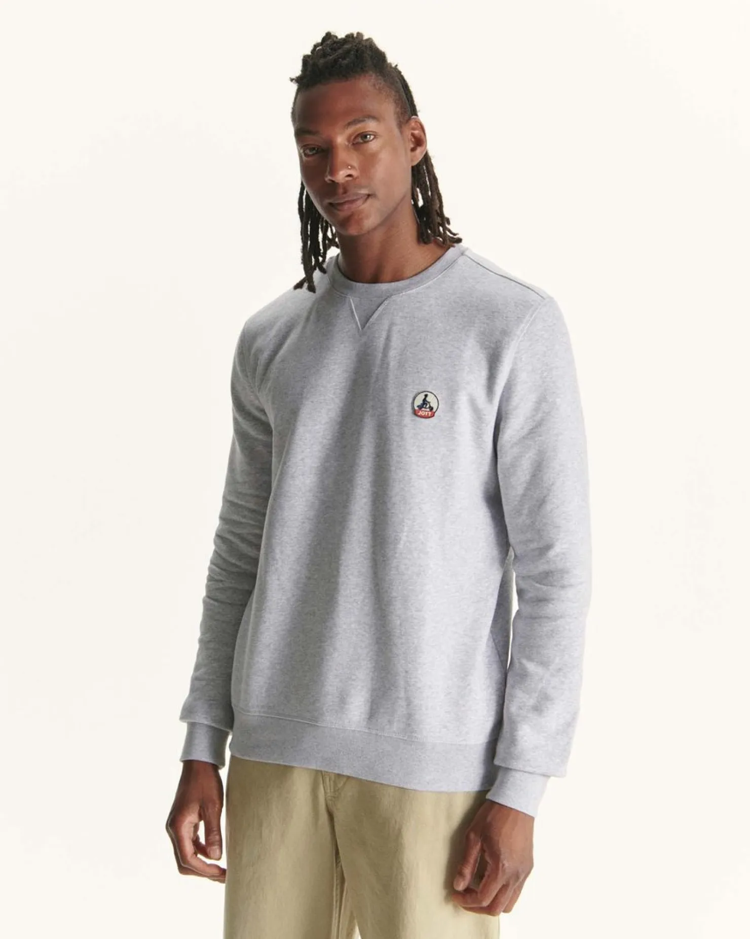 JOTT Men'S Sweatshirt Heather Gray Braga 514 Heather Gray Store