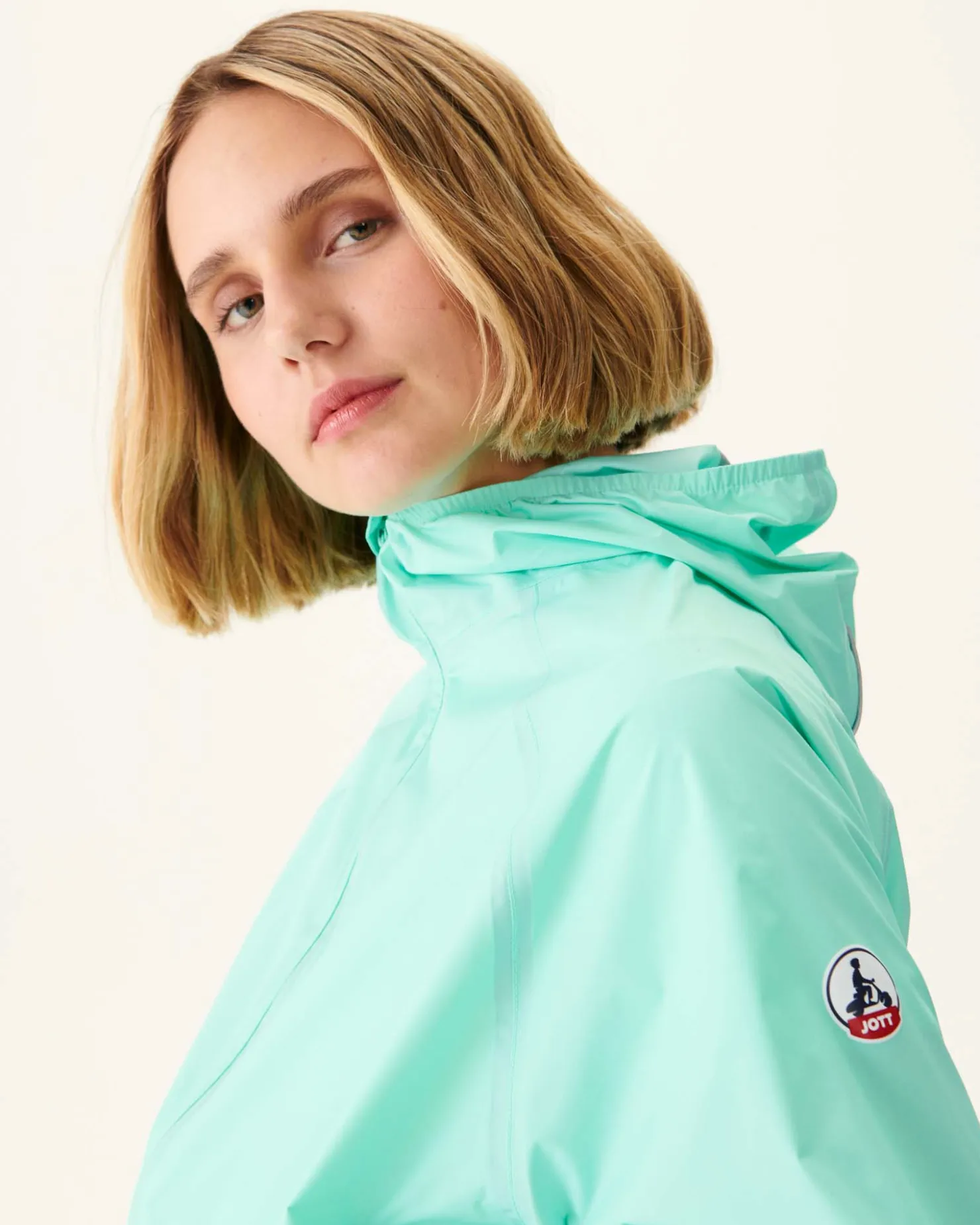JOTT Mint Singapore Waterproof Hooded Jacket 500 Pastel Mint Shop