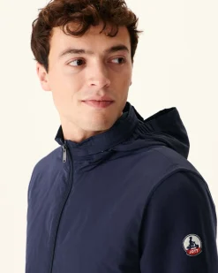 JOTT Navy Bardenas Bi-Material Hooded Jacket 104 Navy Sale