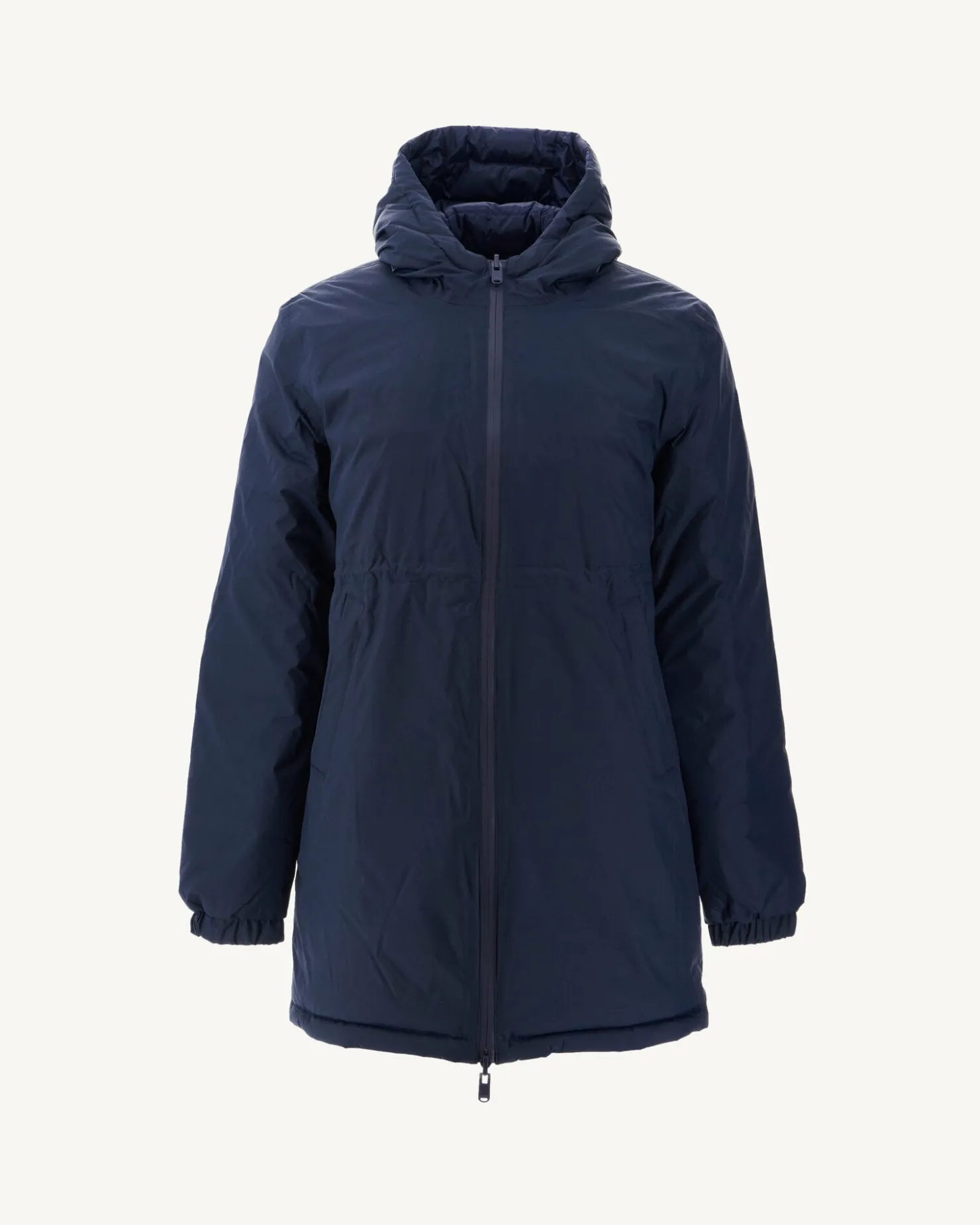 JOTT Navy Roma Reversible Long Down Jacket 104 Marine Cheap