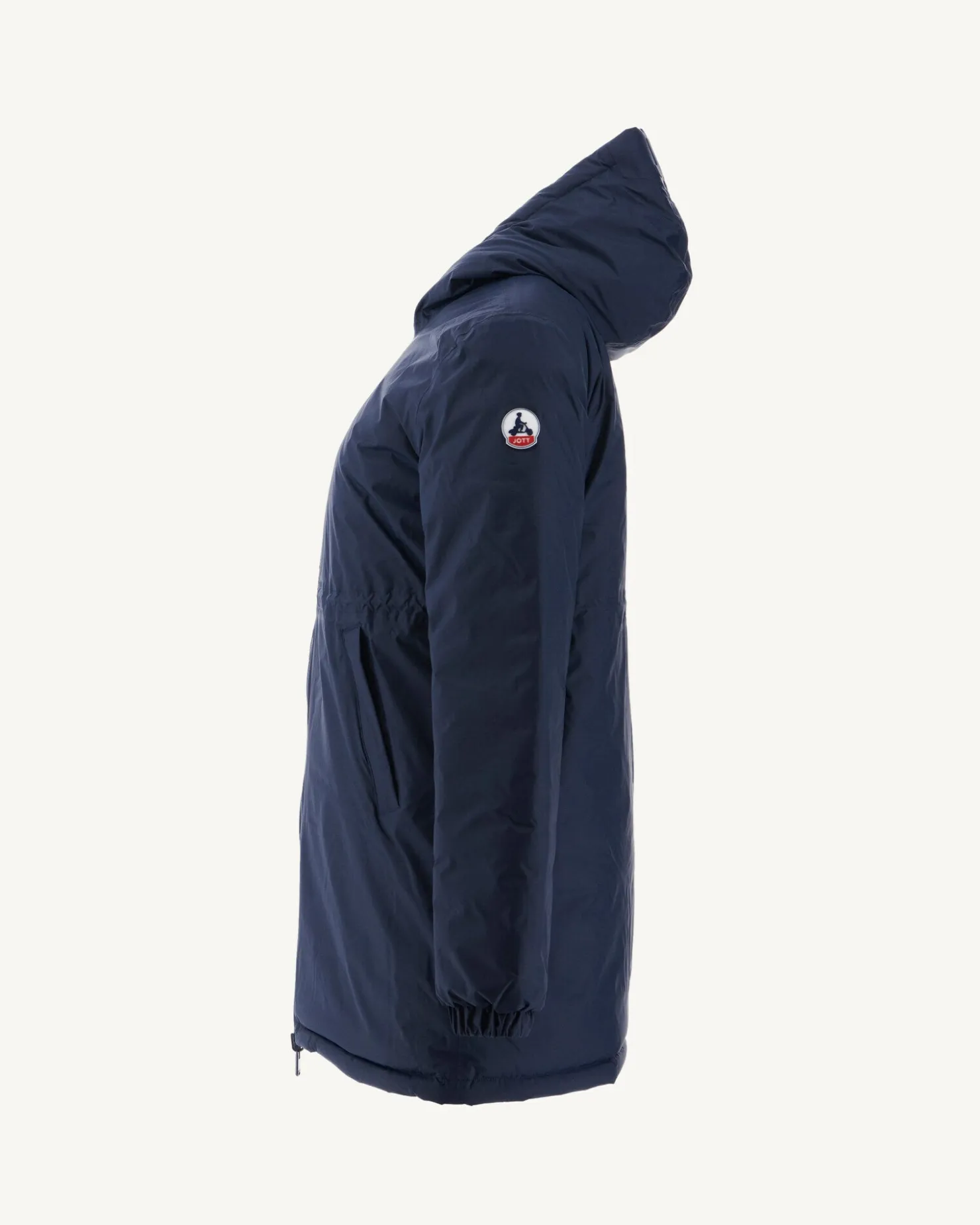 JOTT Navy Roma Reversible Long Down Jacket 104 Marine Cheap