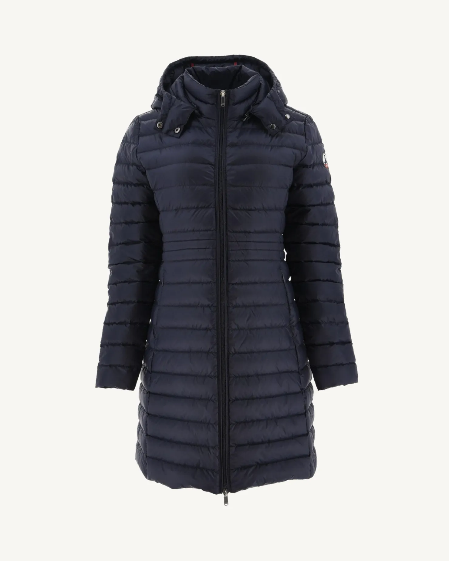 JOTT Navy Vero Long Hooded Puffer Jacket 104 Navy Hot