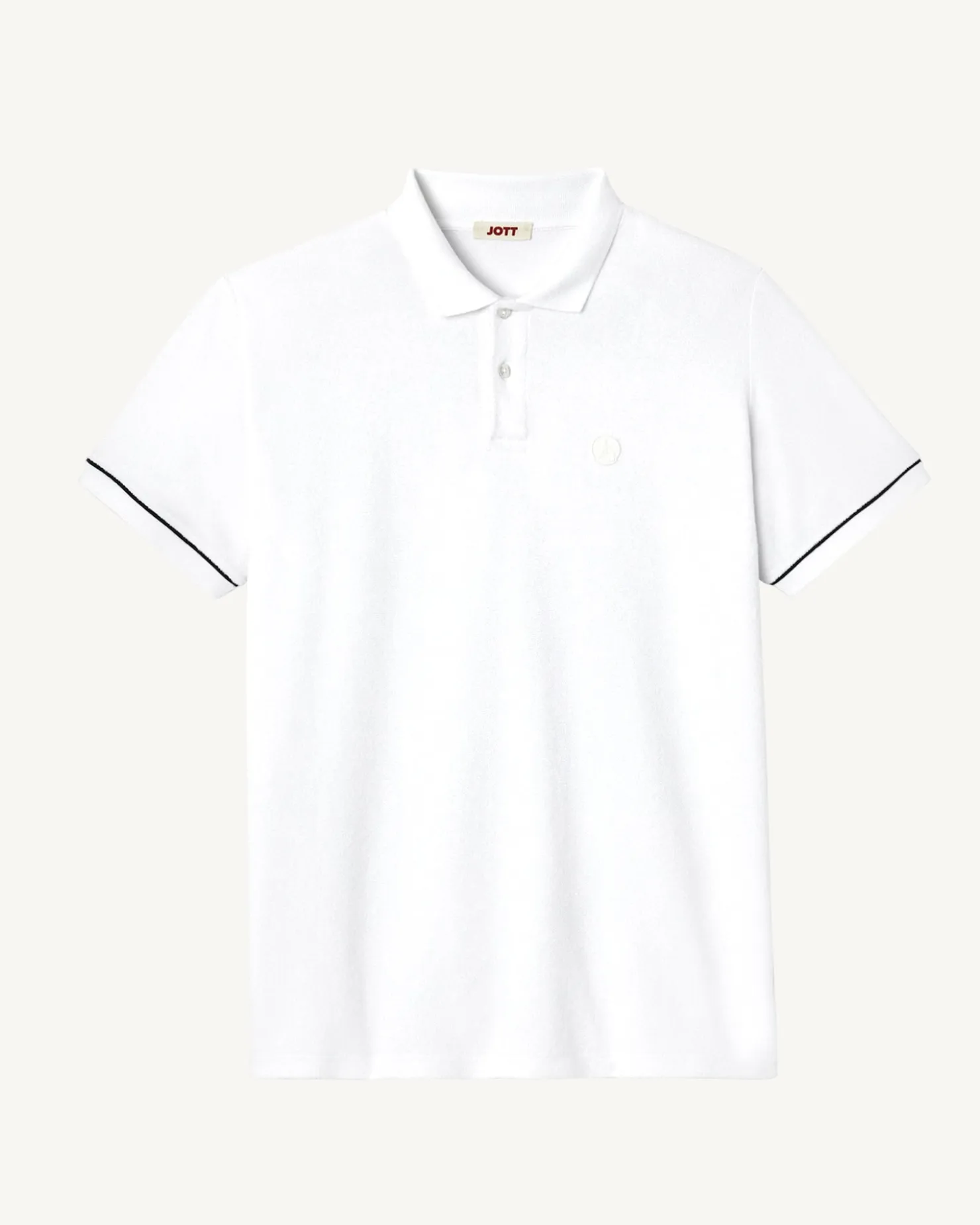 JOTT Neil White Polo Shirt 901 White Fashion