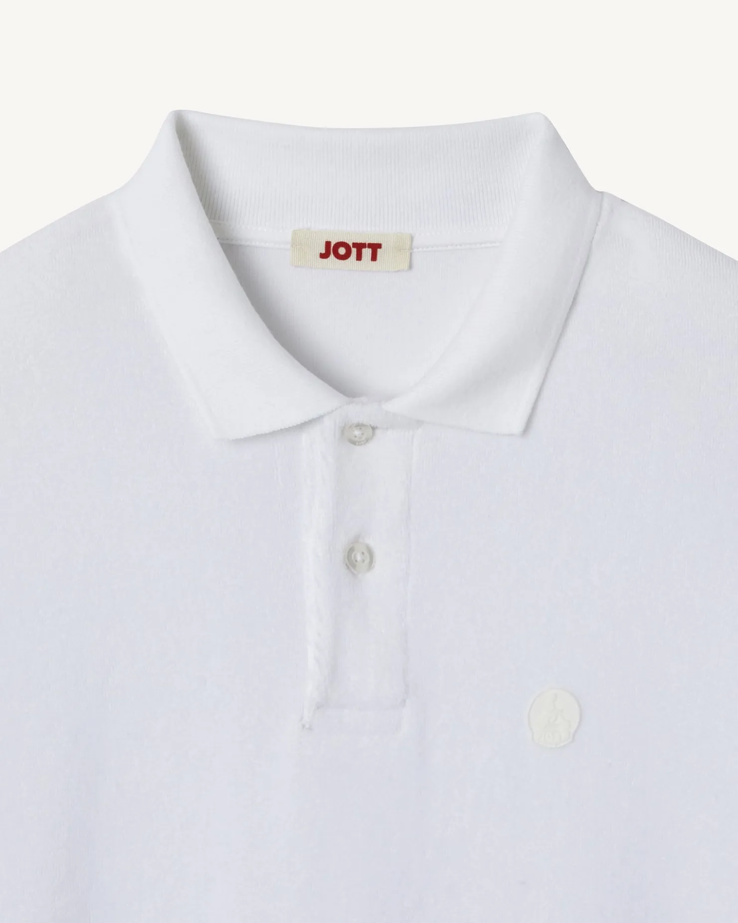 JOTT Neil White Polo Shirt 901 White Fashion