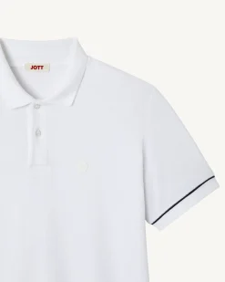 JOTT Neil White Polo Shirt 901 White Fashion