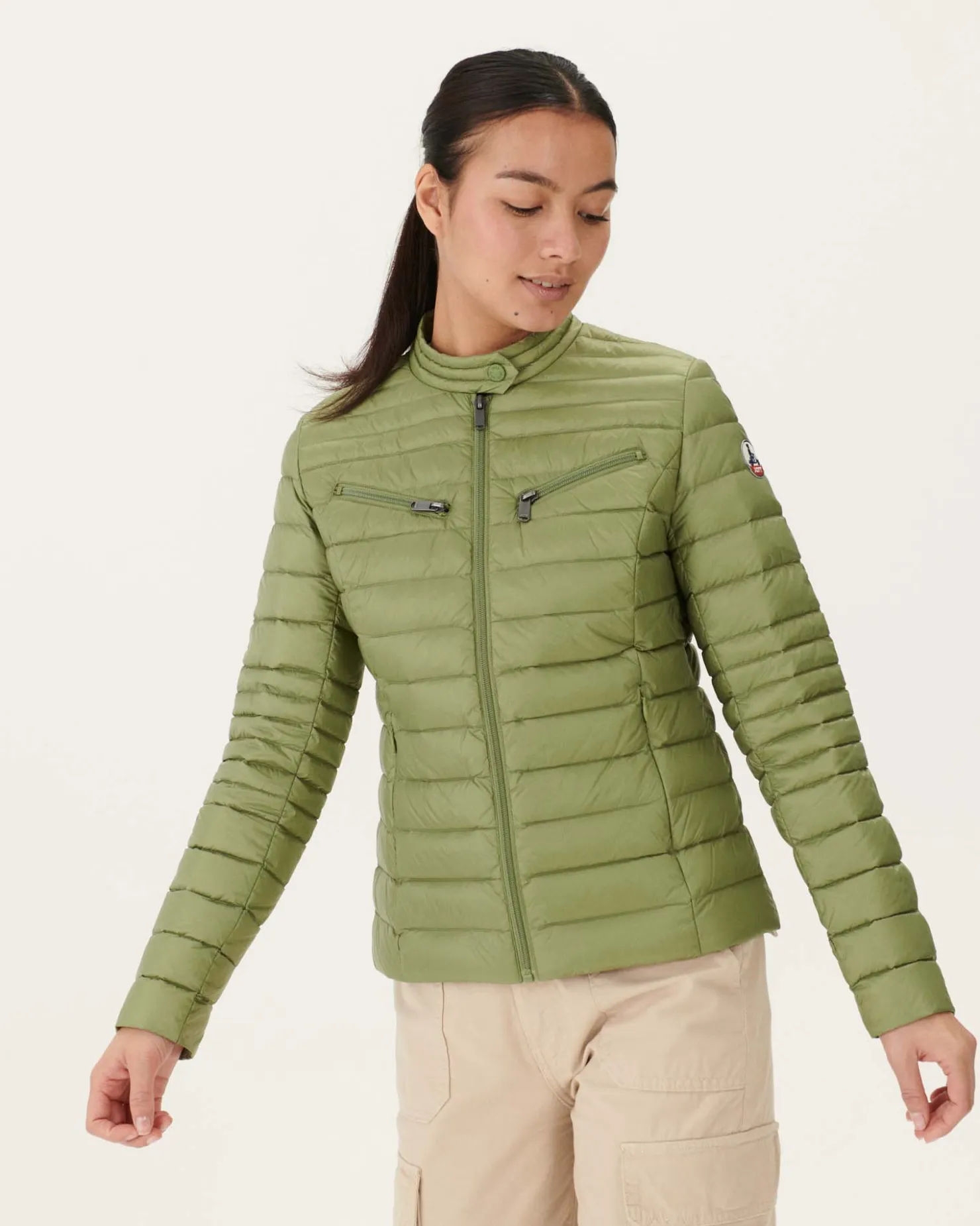 JOTT Nina Light Khaki Lightweight Padded Jacket 247 Bush Store