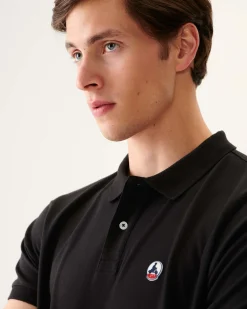 JOTT Organic Cotton Polo Shirt Black Marbella 999 Black Clearance