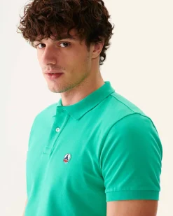 JOTT Organic Cotton Polo Shirt Green Marbella 243 Poppy Green Online