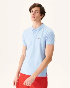 JOTT Organic Cotton Polo Shirt Light Blue Marbella 180 Soft Blue Discount