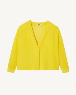 JOTT Pamplona Citron Long Sleeve Cardigan 631 Lemon Fashion