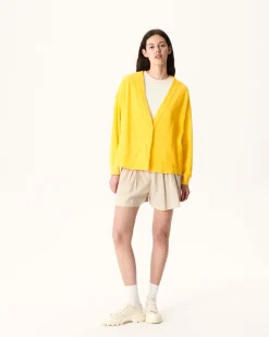 JOTT Pamplona Citron Long Sleeve Cardigan 631 Lemon Fashion