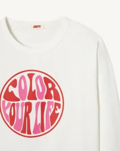 JOTT Parati White Printed Sweatshirt 901 White Best Sale