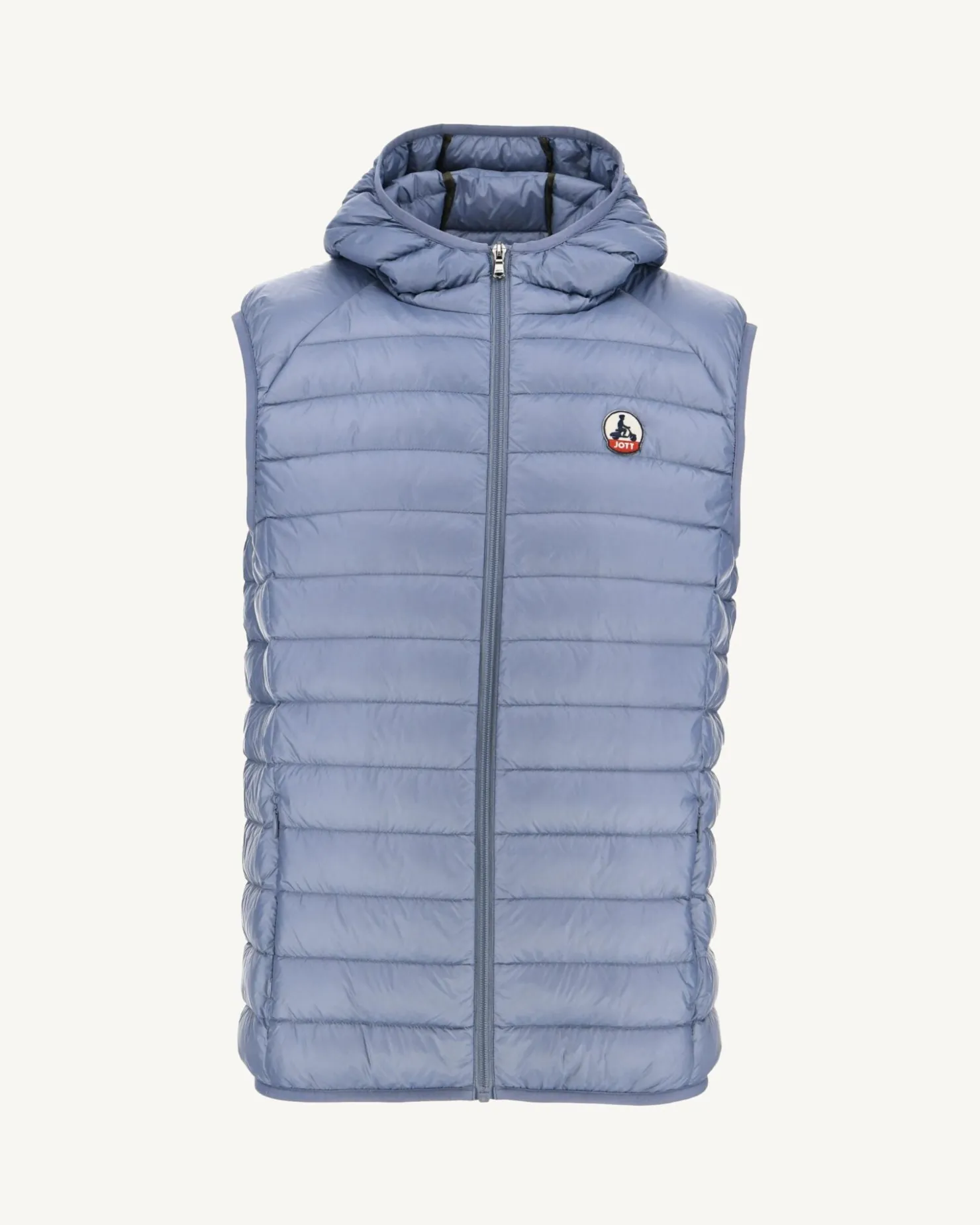 JOTT Pat Faded Blue Hooded Sleeveless Padded Jacket 182 Faded Blue Outlet