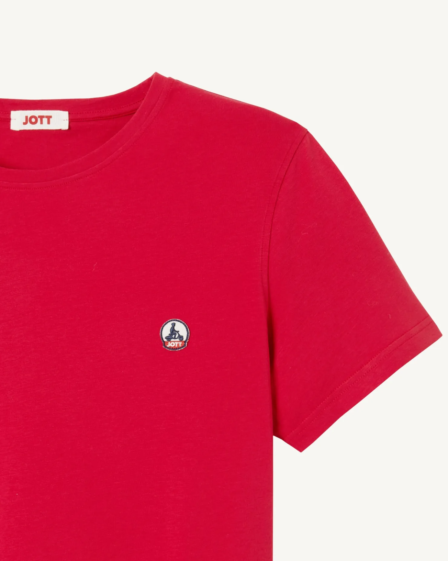 JOTT Pietro Red Organic Cotton T-Shirt 300 Red Shop