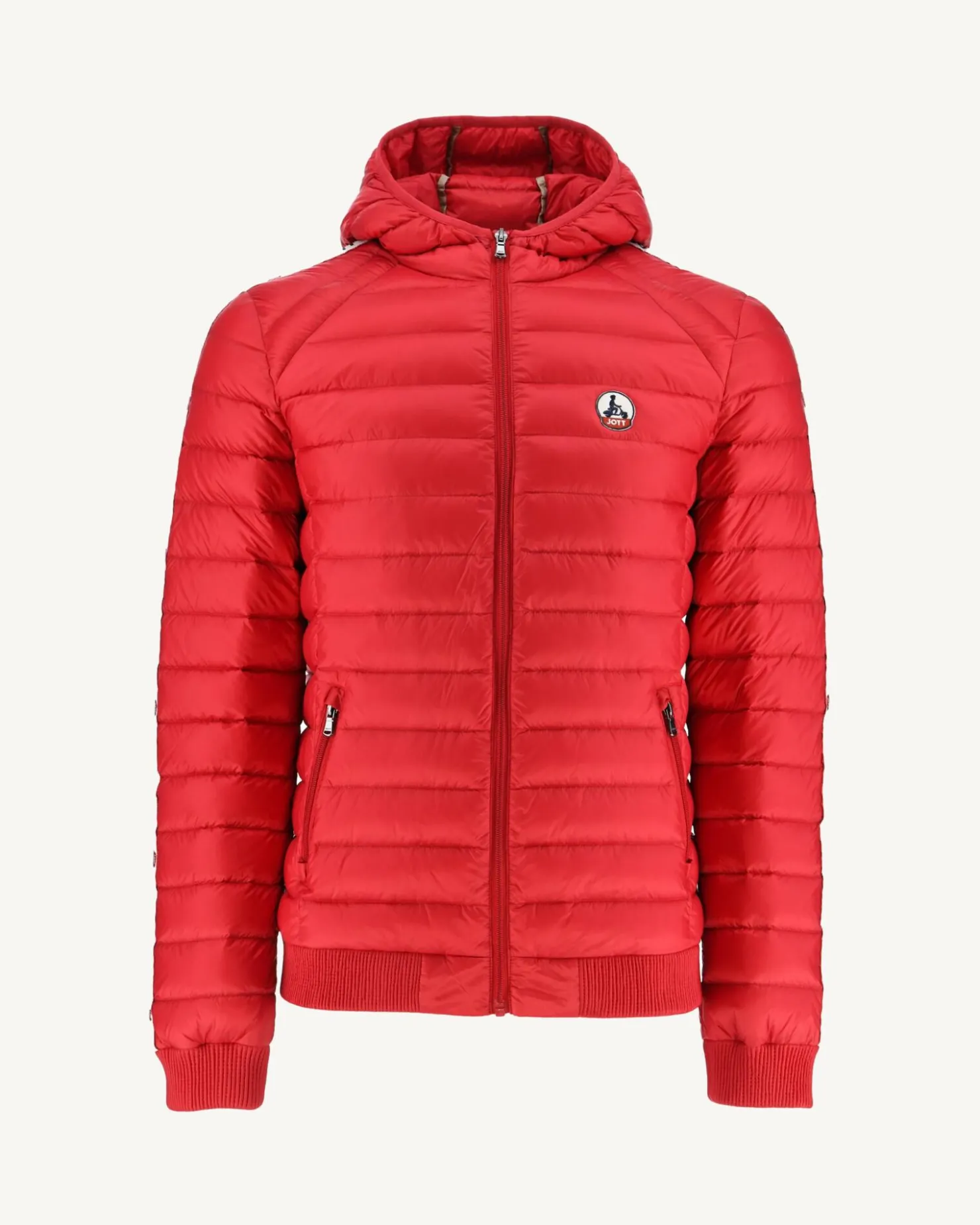 JOTT Red Colin Hooded Puffer Jacket 300 Red Discount