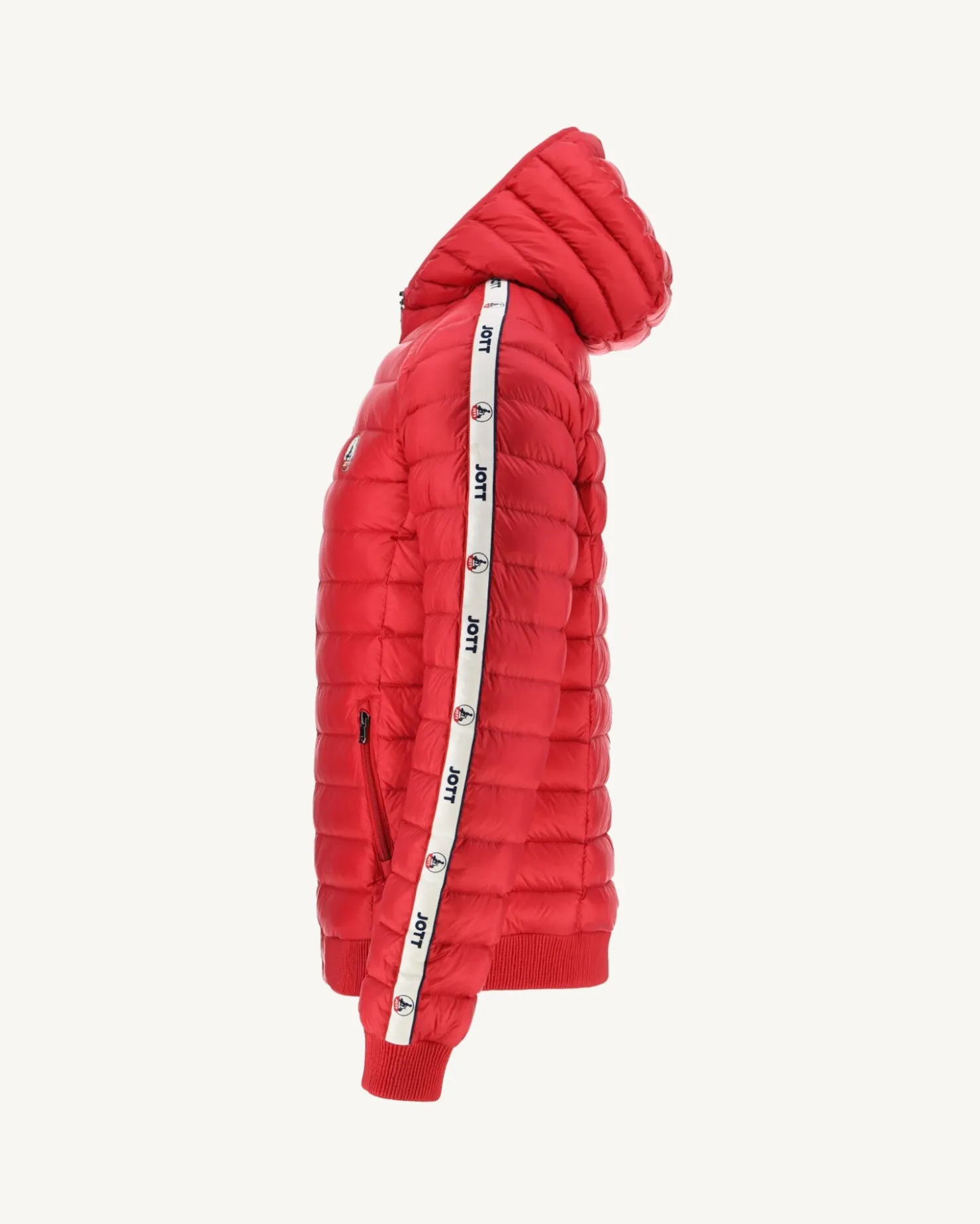 JOTT Red Colin Hooded Puffer Jacket 300 Red Discount
