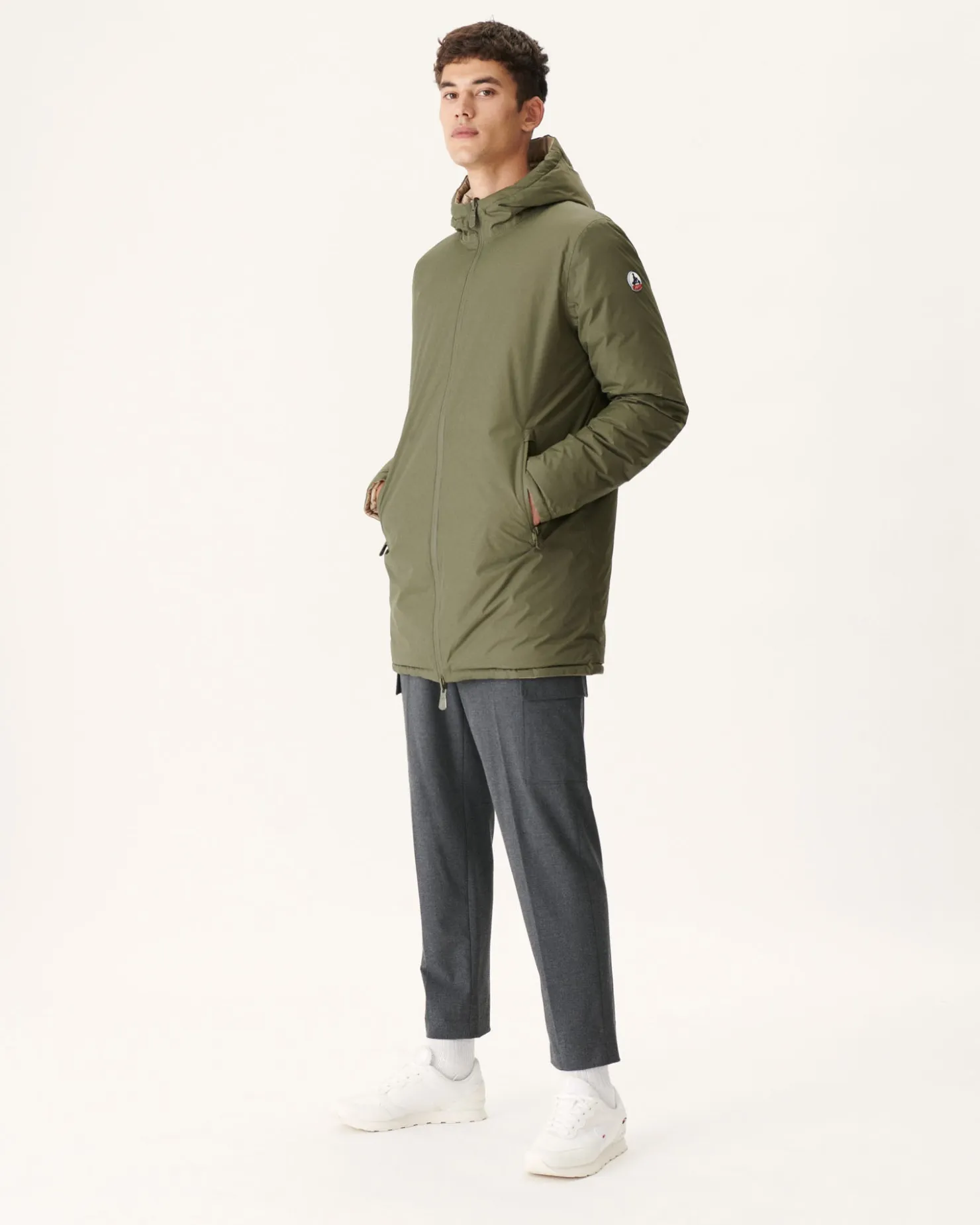 JOTT Reversible Down Jacket Army/Beige Amsterdam 852 Army/Beige Outlet