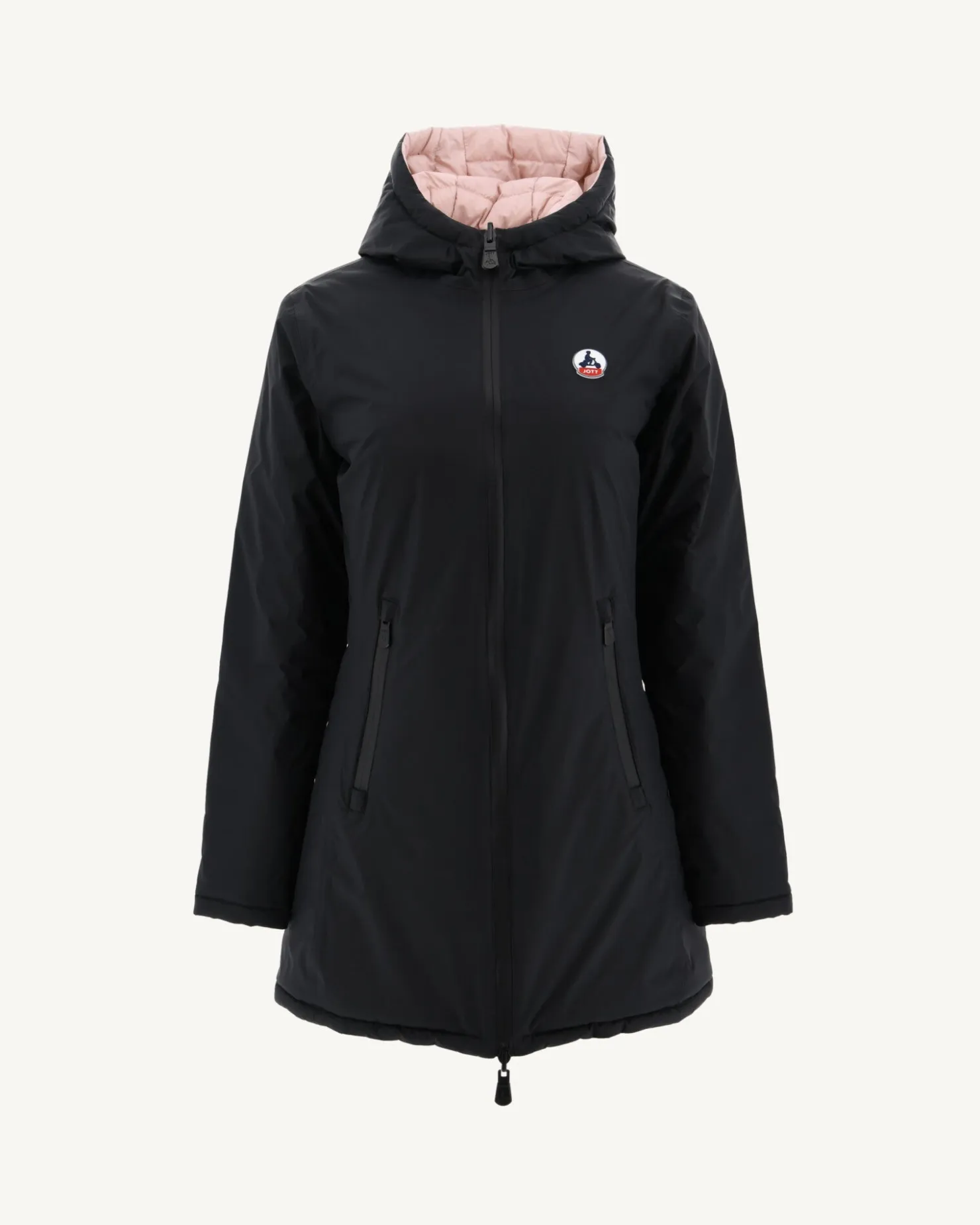 JOTT Reversible Down Jacket Black/Pale Pink Moscow 964 Black/Pale Pink Cheap
