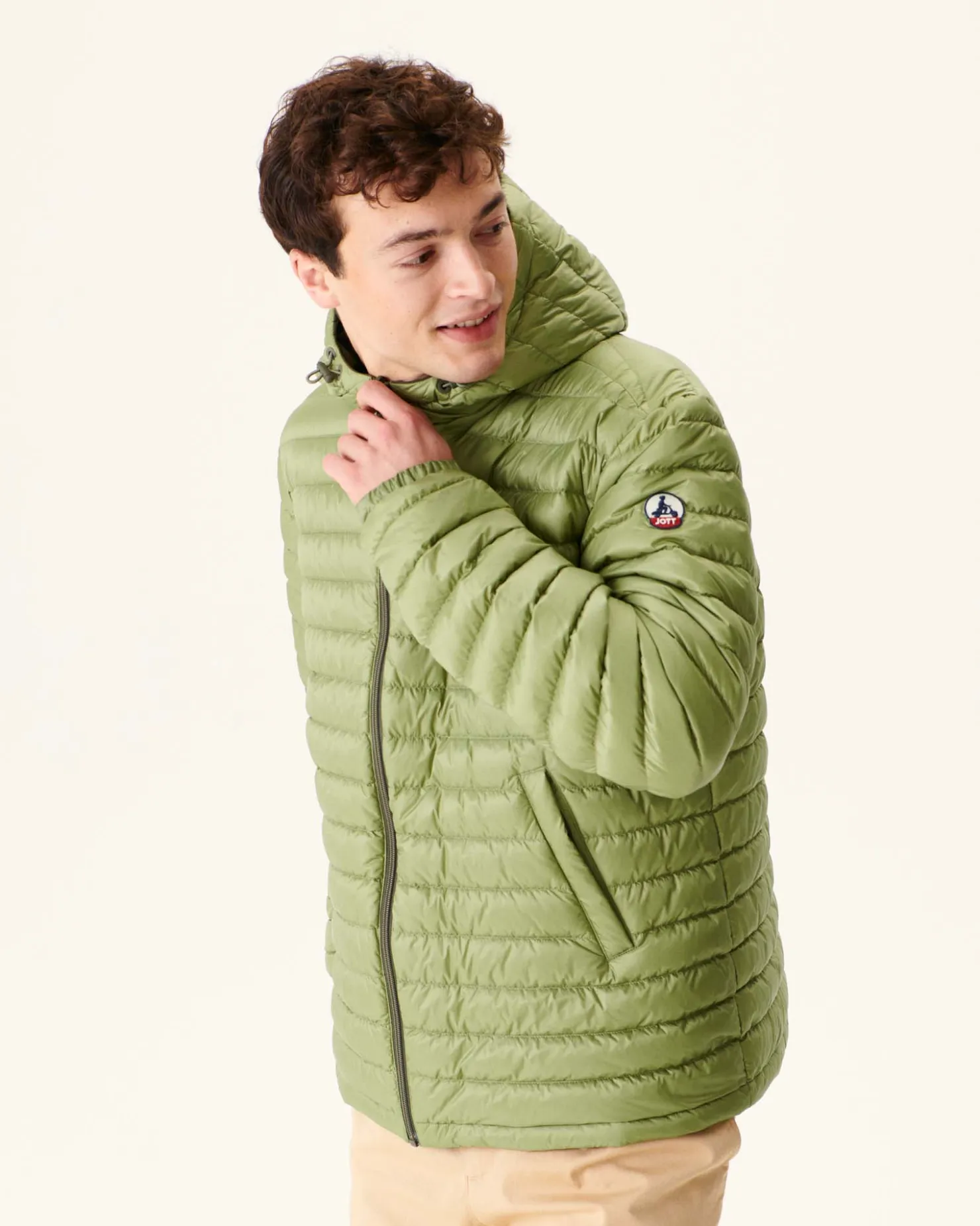 JOTT Reversible Hooded Down Jacket Army/Light Khaki Bergen 2550 Army / Bush Sale