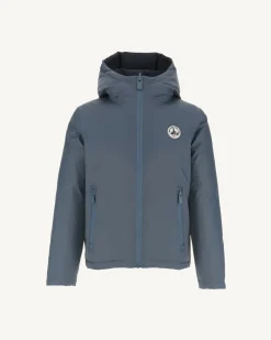 JOTT Reversible Hooded Down Jacket For Children Blue/Navy Yoko 109 Navy Blue Best Sale