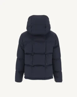 JOTT Reversible Hooded Down Jacket For Children Blue/Navy Yoko 109 Navy Blue Best Sale