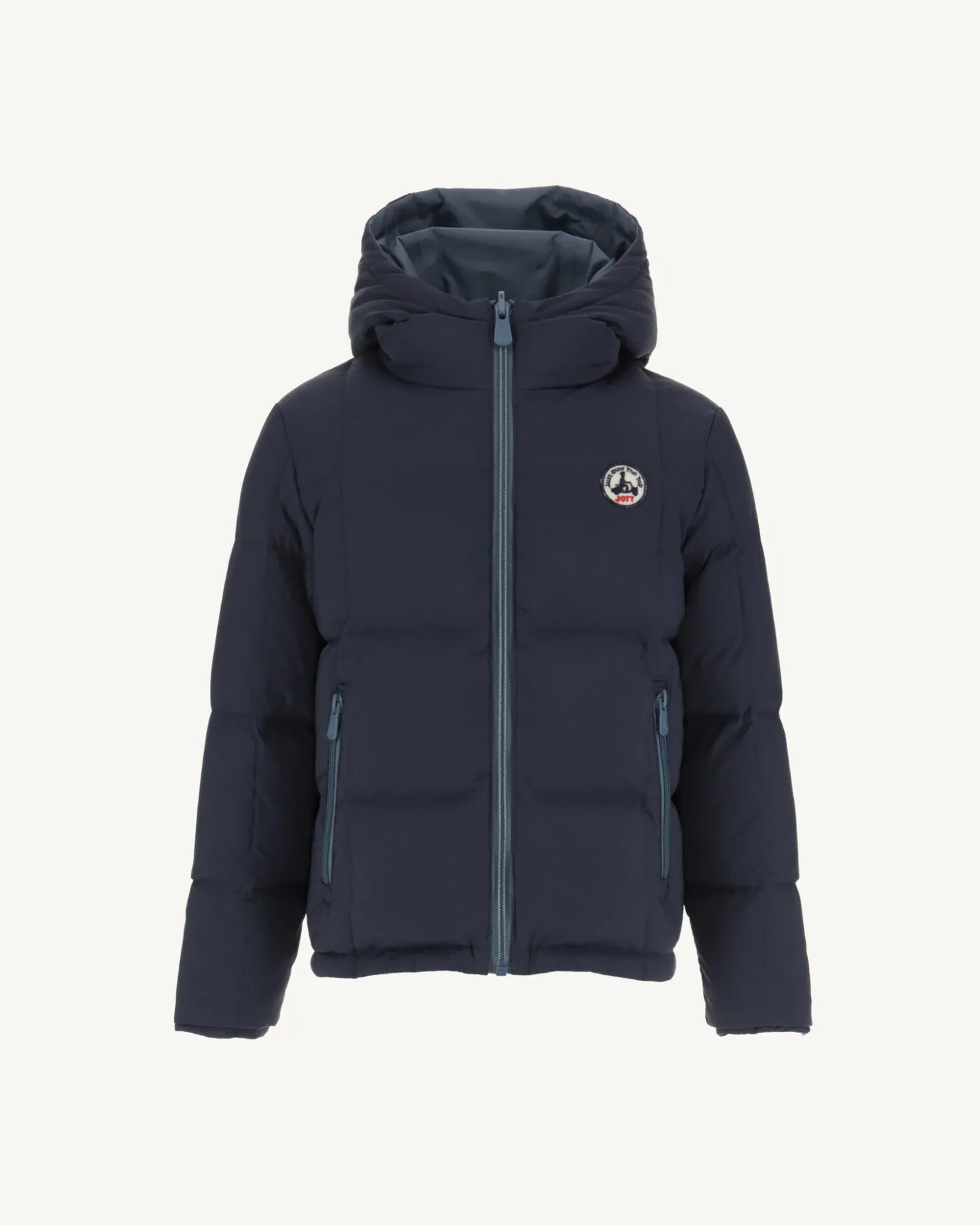 JOTT Reversible Hooded Down Jacket For Children Blue/Navy Yoko 109 Navy Blue Best Sale