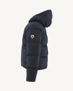 JOTT Reversible Hooded Down Jacket For Children Blue/Navy Yoko 109 Navy Blue Best Sale