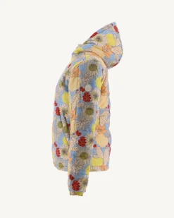 JOTT Reversible Hooded Down Jacket Ultralight Ecru/Bohemian Blue Kara 8953 Off-White/Bohemian Blue New