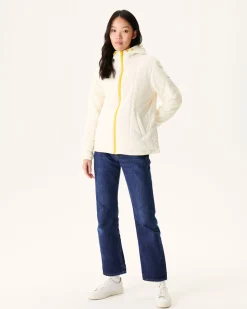 JOTT Reversible Hooded Down Jacket Ultralight Lemon/Ecru Kara 6311 Lemon / Off-White Flash Sale