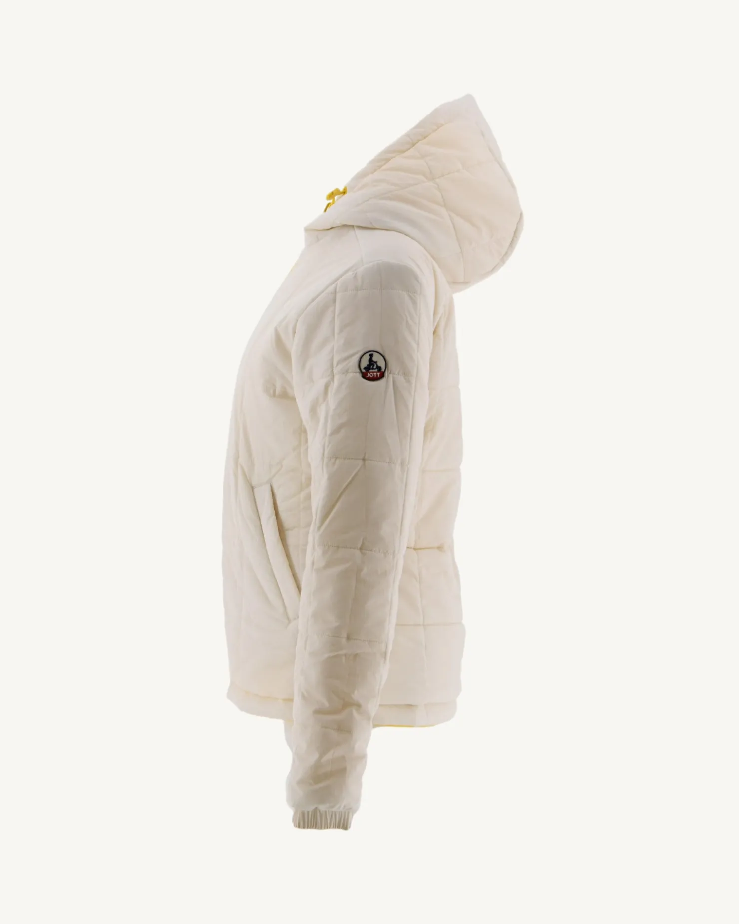 JOTT Reversible Hooded Down Jacket Ultralight Lemon/Ecru Kara 6311 Lemon / Off-White Flash Sale
