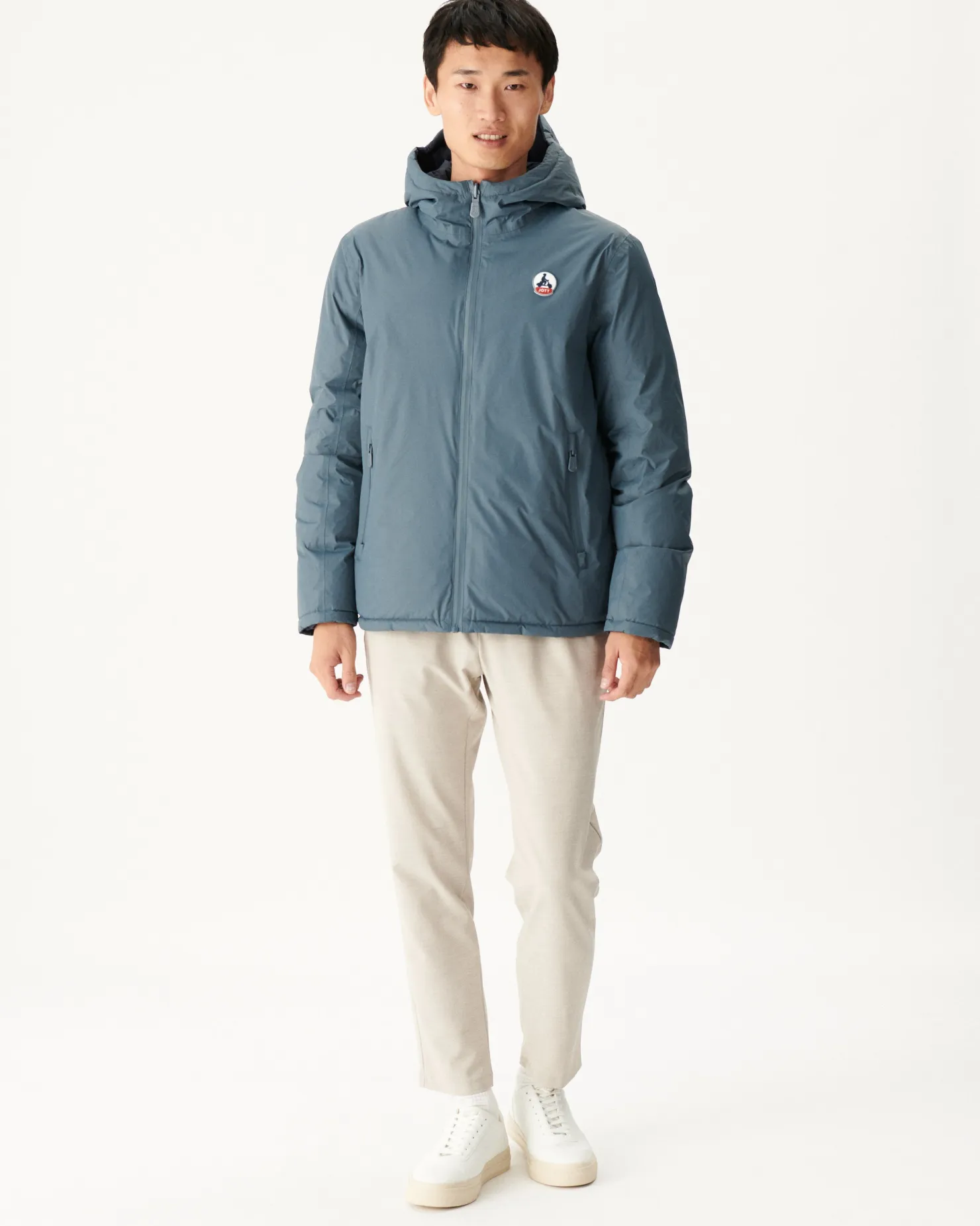 JOTT Reversible Hooded Down Jacket Great Cold Blue/Navy Aspen 109 Navy Blue Cheap