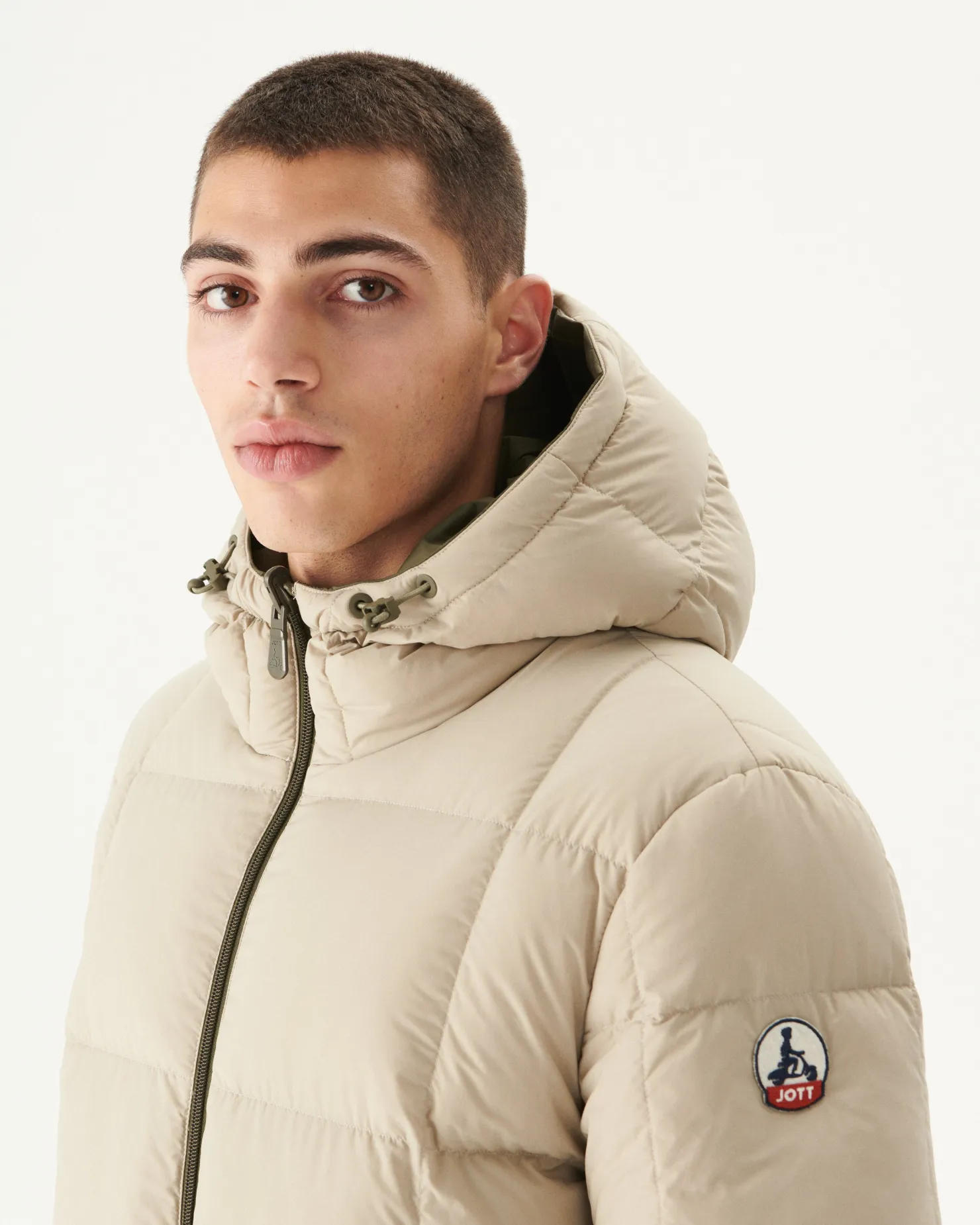 JOTT Reversible Hooded Down Jacket Great Cold Army/Beige Toronto 852 Army/Beige Sale