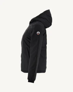 JOTT Reversible Hooded Puffer Jacket Noir Vienne 999 Noir Cheap