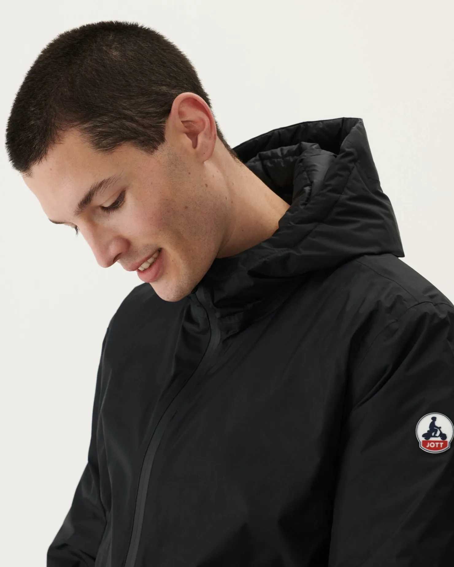 JOTT Reversible Hooded Puffer Jacket Black Bergen 999 Noir Shop