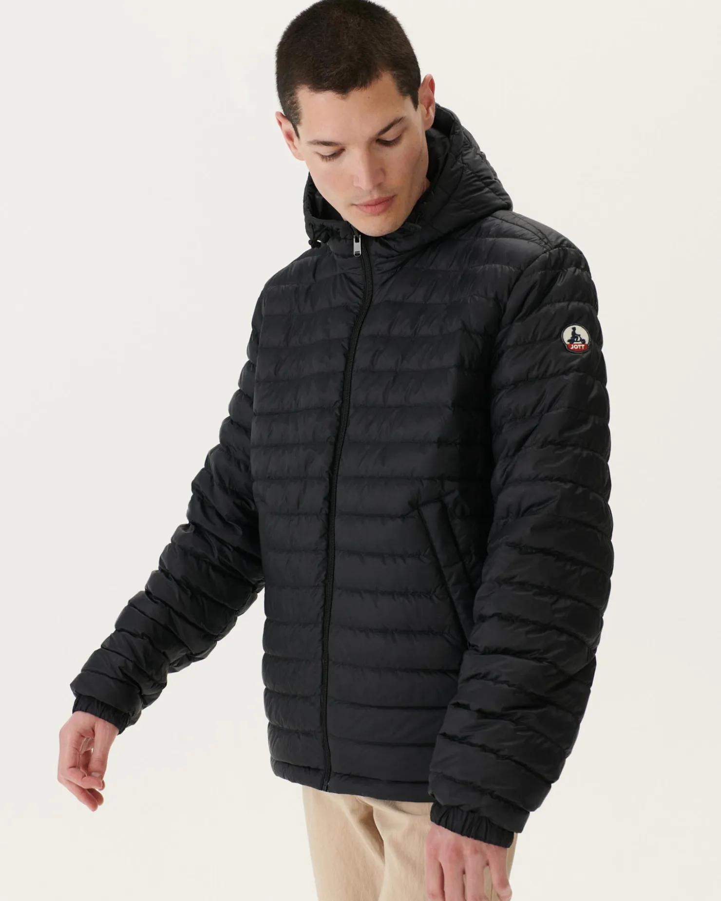 JOTT Reversible Hooded Puffer Jacket Black Bergen 999 Noir Shop
